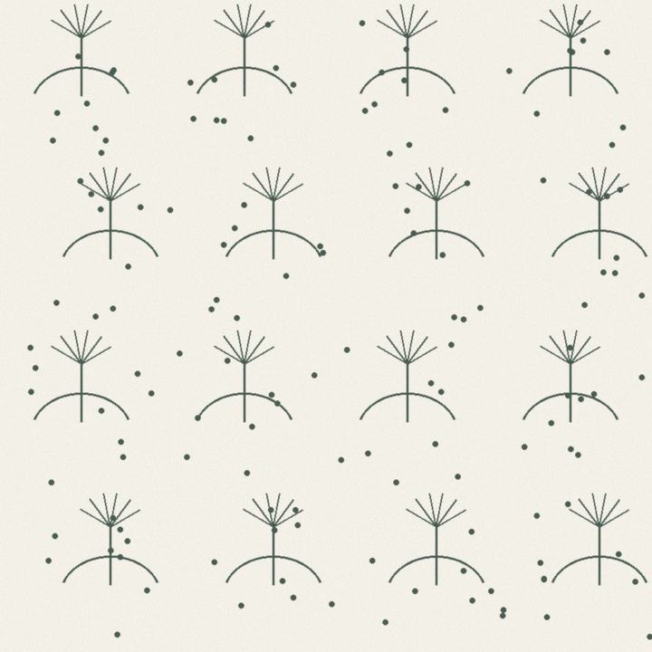 Swatch plate for toile: printed cotton sample